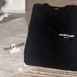 TALENTLESS Classic Black Short Sleeve Tee